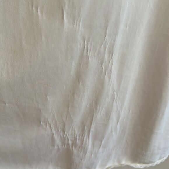 Vintage Vassarette white nylon full slip with stretch lace bodice - Picture 4 of 9